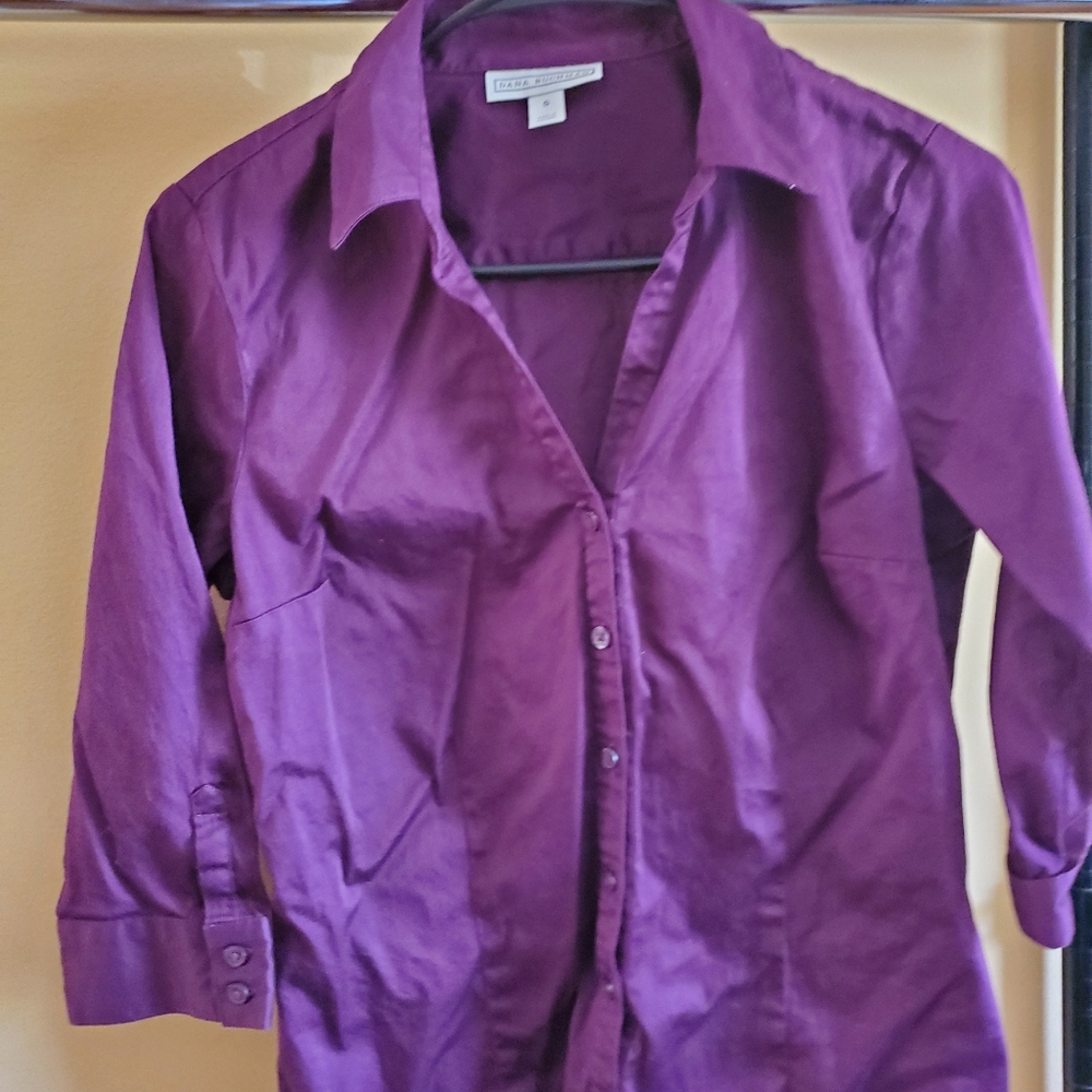 DANA BUCHMAN Button Down Shirt, Size:S - Picture 5 of 5